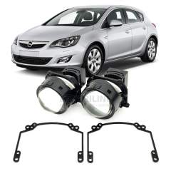 Линзы для фар Opel Astra (J) GTC [2012-2017] для замены на светодиодные Би-ЛЕД модули